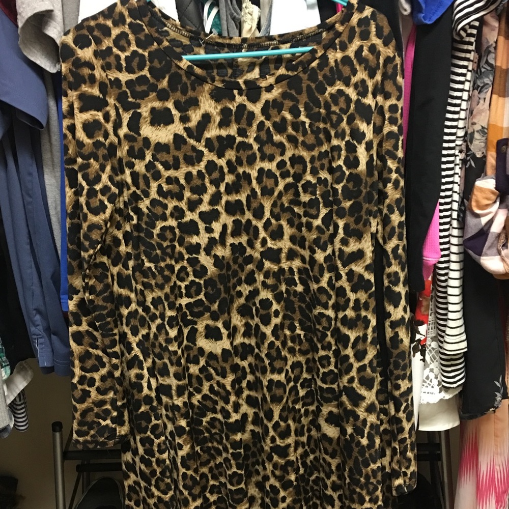 Leopard print dress